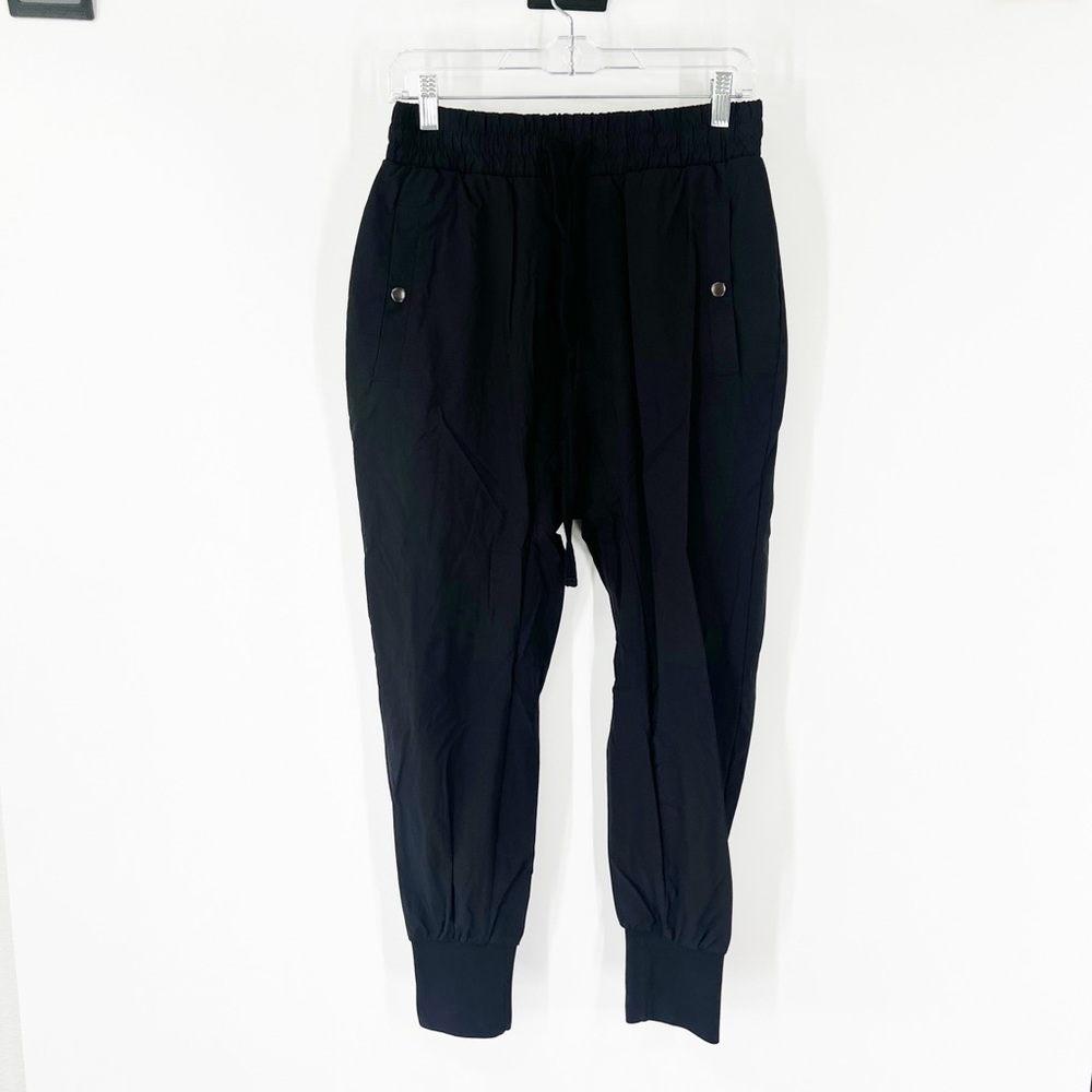 Thom Krom High Rise Drawstring Joggers in Black